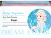 Girls' Frozen Princess Cartoon Cotton Bedding Set - 3 Pieces