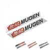 1 Pair Two Side New 3D Aluminum Mugen Emblem Chrome Logo Rear Badge Car Trunk Sticker Car Styling For  Civic Accord CRV Fit
