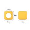 100-Pack Acrylic Square Beads: Solid Color, Large Hole for DIY Colorful Beading Projects
