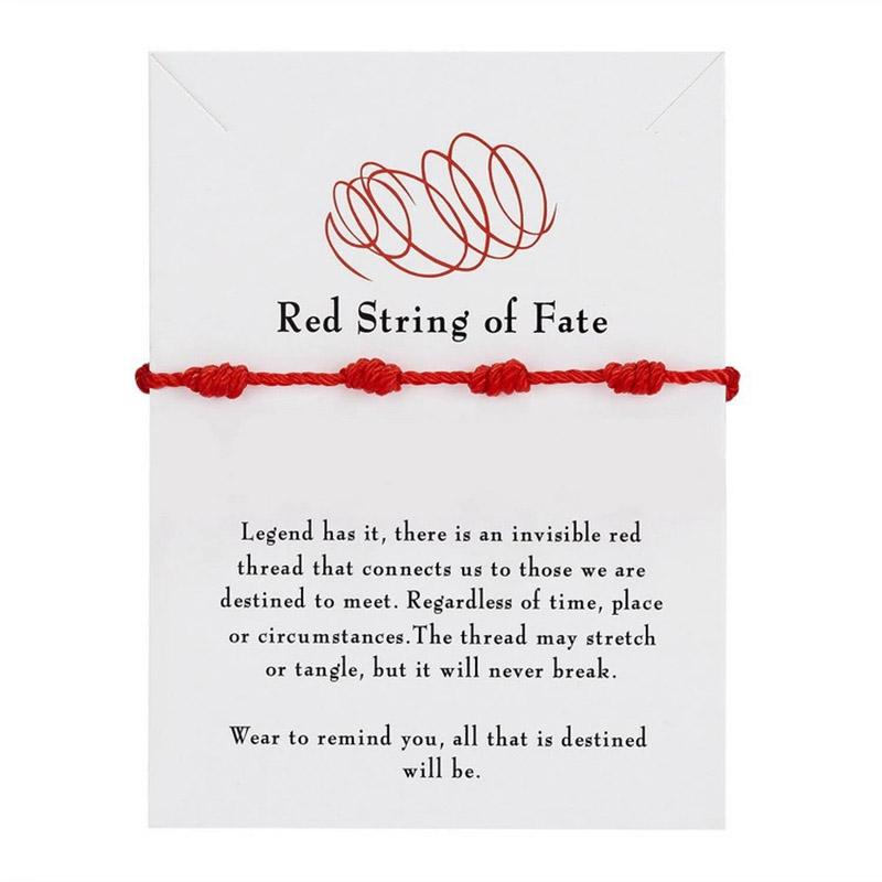 

Handmade Knot Bracelet For Women Men Red String Of Fate Wrap Bangle Couple Good Lucky Friendship Jewelry Accessories