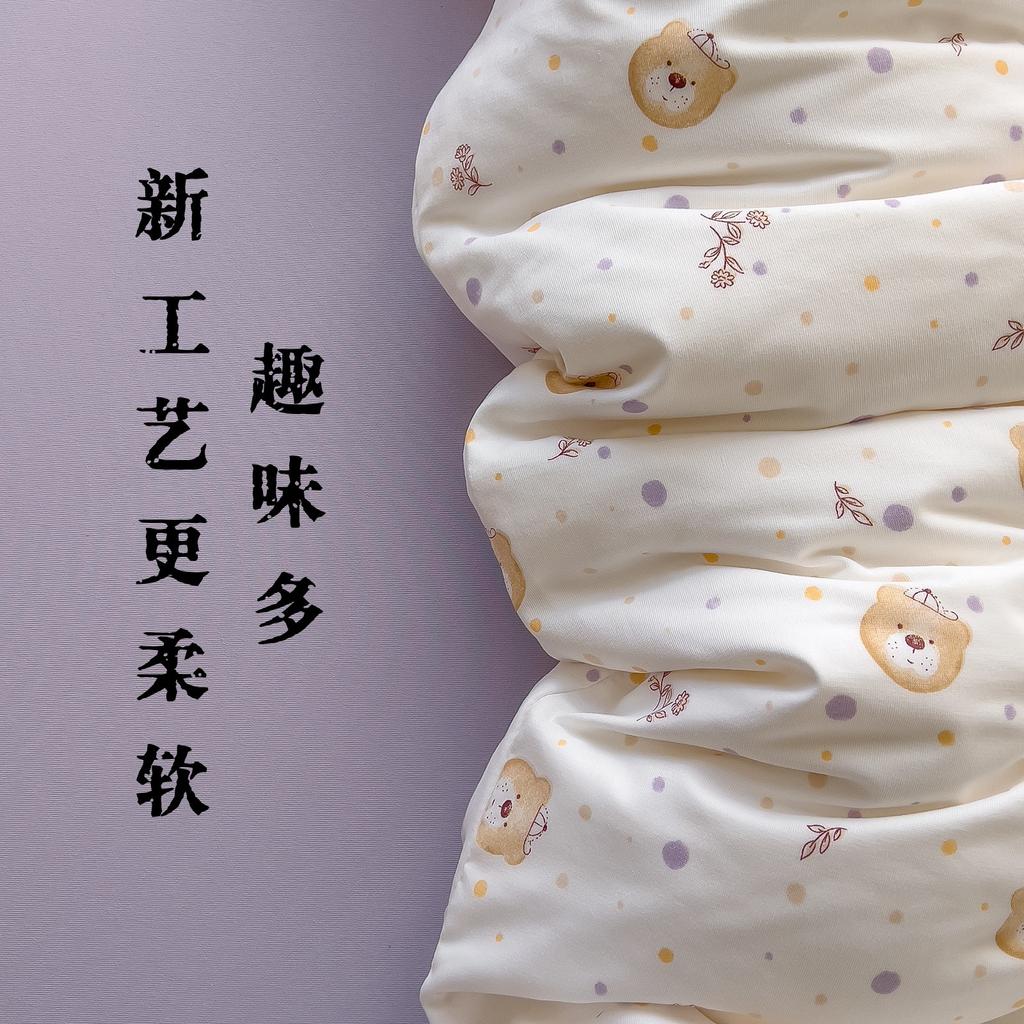 Class A Maternal And Infant Grade Double-Layer Yarn Four-Piece Set, Mattress, Bed Sheet Quilt Cover, Washed Cotton 3Pcs Set, Dormitory Bedding