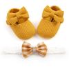 Baby Girl Princess Shoes With Flower Decoration For Spring And Fall Play