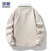 ROMON Men's Corduroy Fleece-Lined Workwear Jacket
