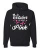 In October We Wear Pink Crown Unisex Hoodie Sweatshirt