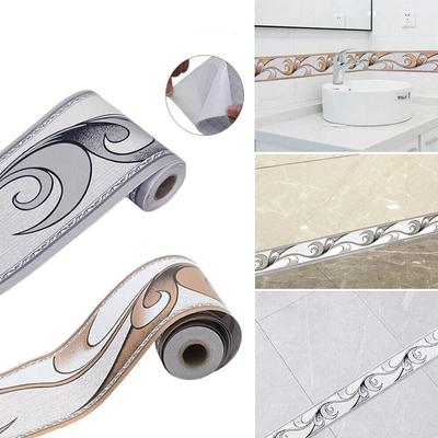 1 Rolle 5CMx10M Wasserdichte Selbstklebende DIY Wandaufkleber Beliebig Zuschneidbare PVC Taillenlinie Heimdekor