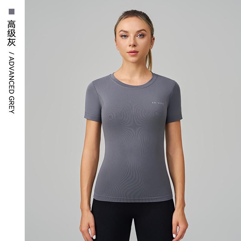 

Женский быстросохнущий спортивный топ с коротким рукавом для йоги Small