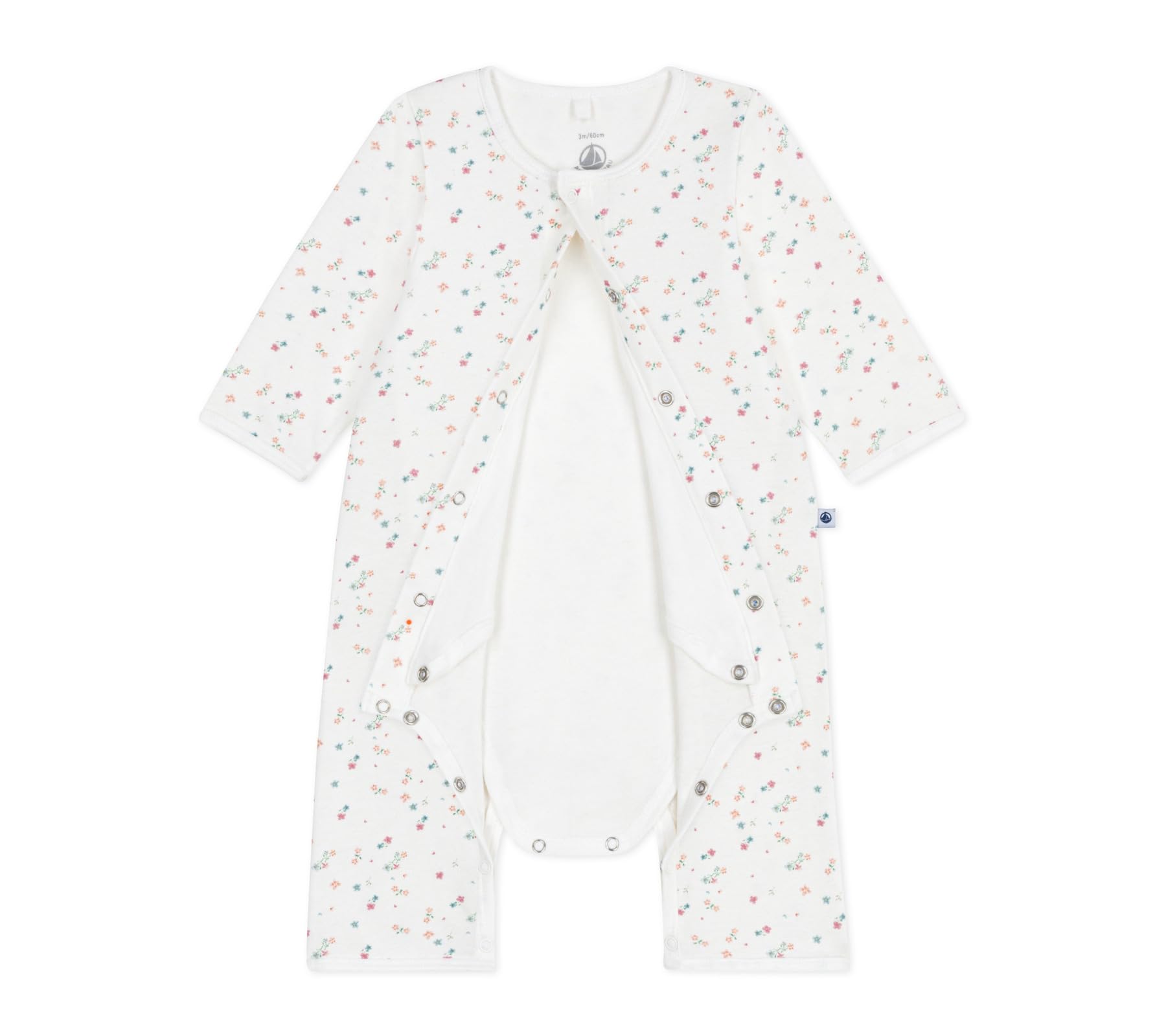 

Petit Bateau Body Jammer 6 67cm A0E0M, Off-White/Multicolor, Months,