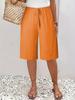 European & American Women's Mid-Length Solid Color Casual Fashion Pants