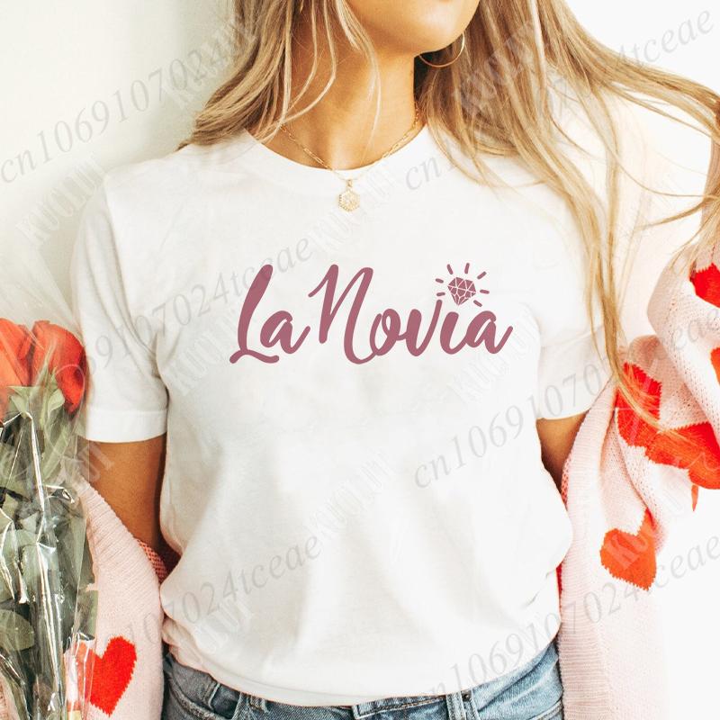 

Spanish Girls Team Bride Tribe Bridesmaid Maid of Honor T-Shirt Bachelorette Party Tees Bridal Engagement Party Tops S