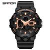 Sanda Luminous Unisex Multifunctional Casual Electronic Watch