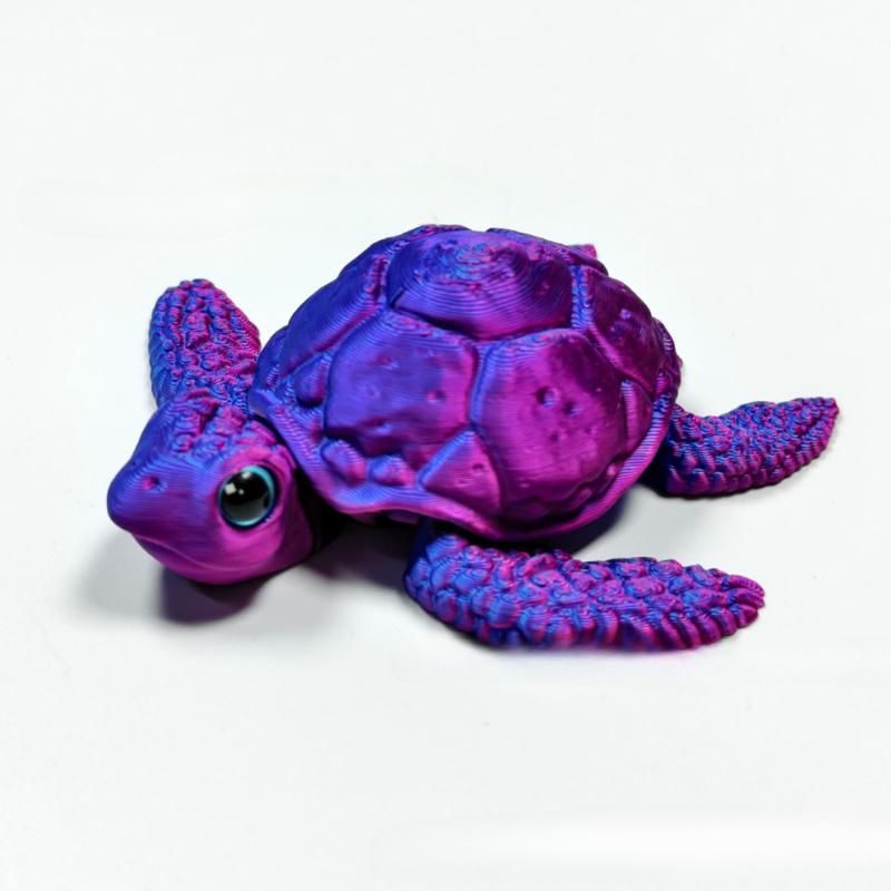 3D Printed Turtle Figurines Movable Joints Creative Collection Desktop Decoration Ornaments Holiday Gifts for Decoration Crafts