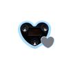 Solar Powered Car Neon Light Wireless Cute Double Heart Shaped Led Ambient Light Suction Cup  Atmosphere Breathing Lamp
