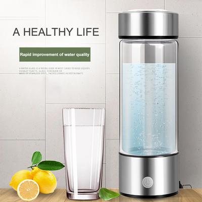 420ML Hydrogen Rich Water Bottle SPE PEM Technology Portable USB Rechargeable Hydrogen Water Generator Glass Drinking Cup Birthday Gift