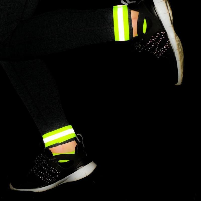 Reflecterende banden voor wandelen in het donker, reflecterende riem met hoge zichtbaarheid, verstelbare elastische reflecterende heupriem voor hardlopen