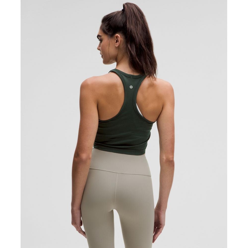 Lululemon Swiftly Tech Cropped Racerback Tank Top 2.0 Legacy Green Legacy Green
