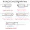 2 Piny 4 Piny Stacja Dokująca Smartwatch Magnetyczna Ładowarka Adapter Kabel USB Do Ładowania Przewód Do Smart Watcha Przewód Zasilający Akcesoria