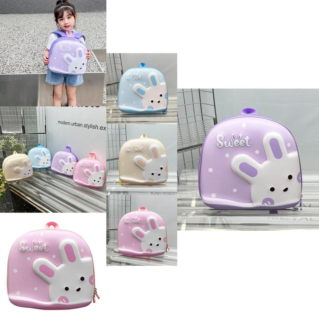 Cute Cartoon Rabbit Eva Backpack For Girls Trendy Outdoor School Snacks Bag