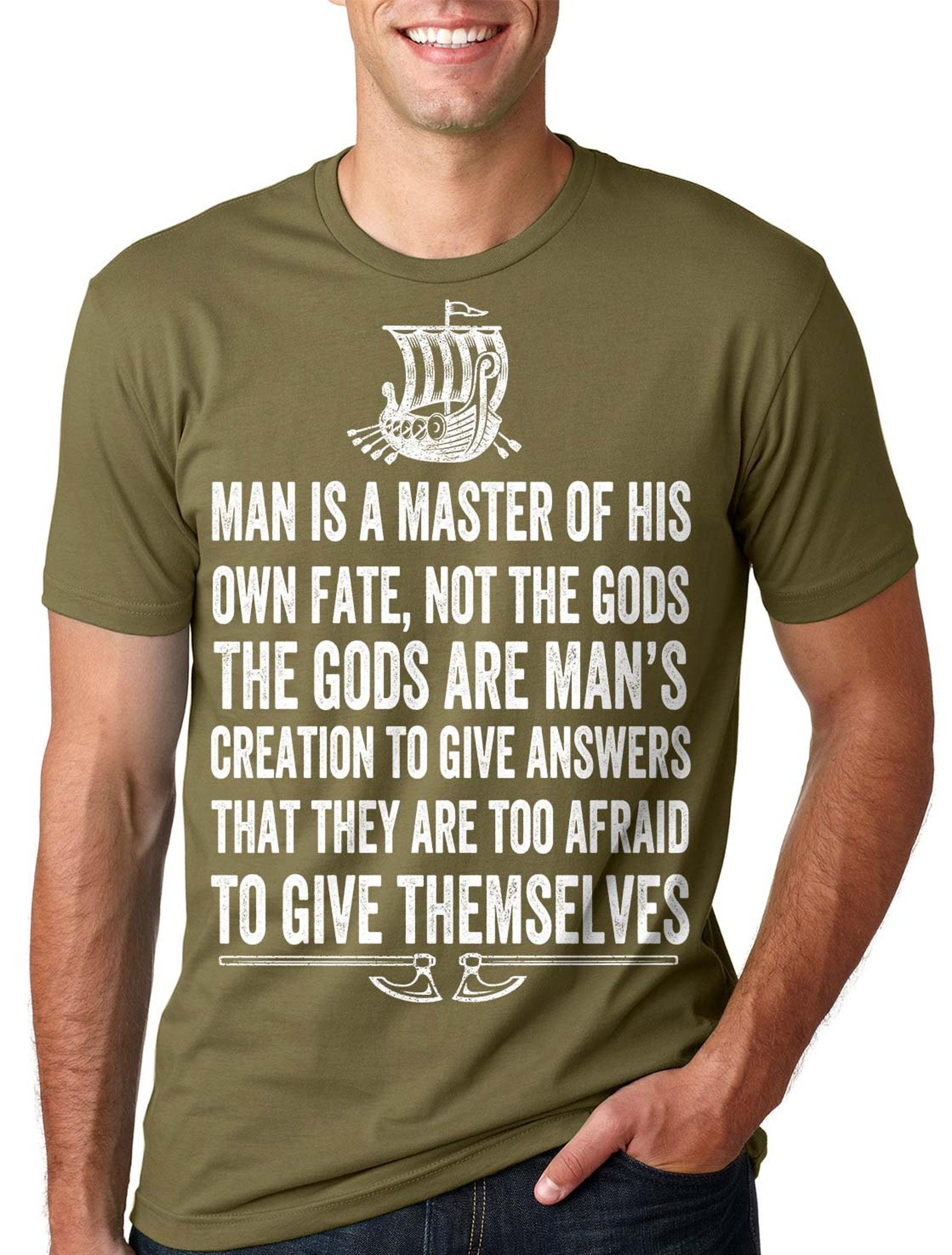 Viking Valhalla T-Shirt: Norse Odin Quote Tee 4XL
