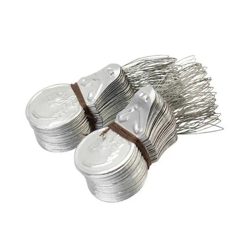 100Pcs Aluminum Sheet Threader Needle Punch Needle Sewing Accessories Simple To Use Durable Light And Easy To Carry Fast Thread