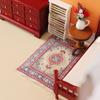 1:12 Dollhouse Miniature Turkish Carpet Floor Mat Floor Rug Cover Model Bedroom Bathroom Living Room Decor Toy