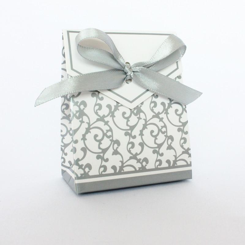 

100 шт. Свадебная коробка для конфет «Золотая мечта» в маточном стиле, мини-трехмерная свадебная коробка для конфет, креативные коробки для упаковки шоколада 100Pcs Silver