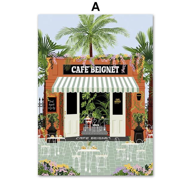 

Бохо хиппи ваза кокосовая пальма настенная живопись на холсте плакаты на скандинавскую тему и принты абстрактные настенные панно для декора гостиной 21cm×30cm NoFrame