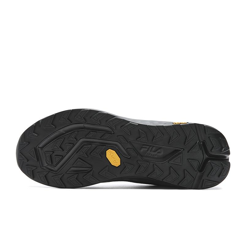 Fila BOA WOLF 2+ Cushioning Abrasion Resistant Coverage Lightweight Low Top Outdoor Shoes Men's Black Sand Gray A12M611219FBS