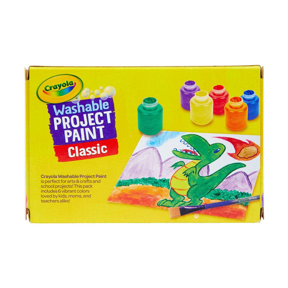 Schul-Posterfarben waschbar für Kinder Project Paint Crayola 6 Farben