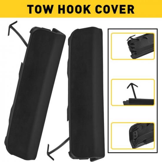 Front Bumper Tow Trailer Hook Eye Cover Pair Cap L&R For Toyota RAV4 -