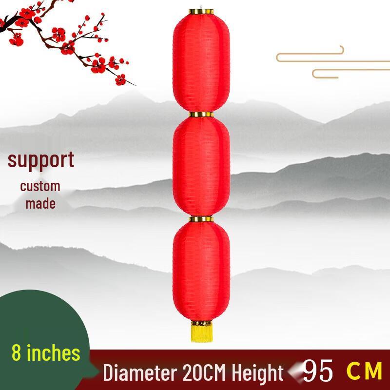 Foldable Red Lantern String for Spring Festival