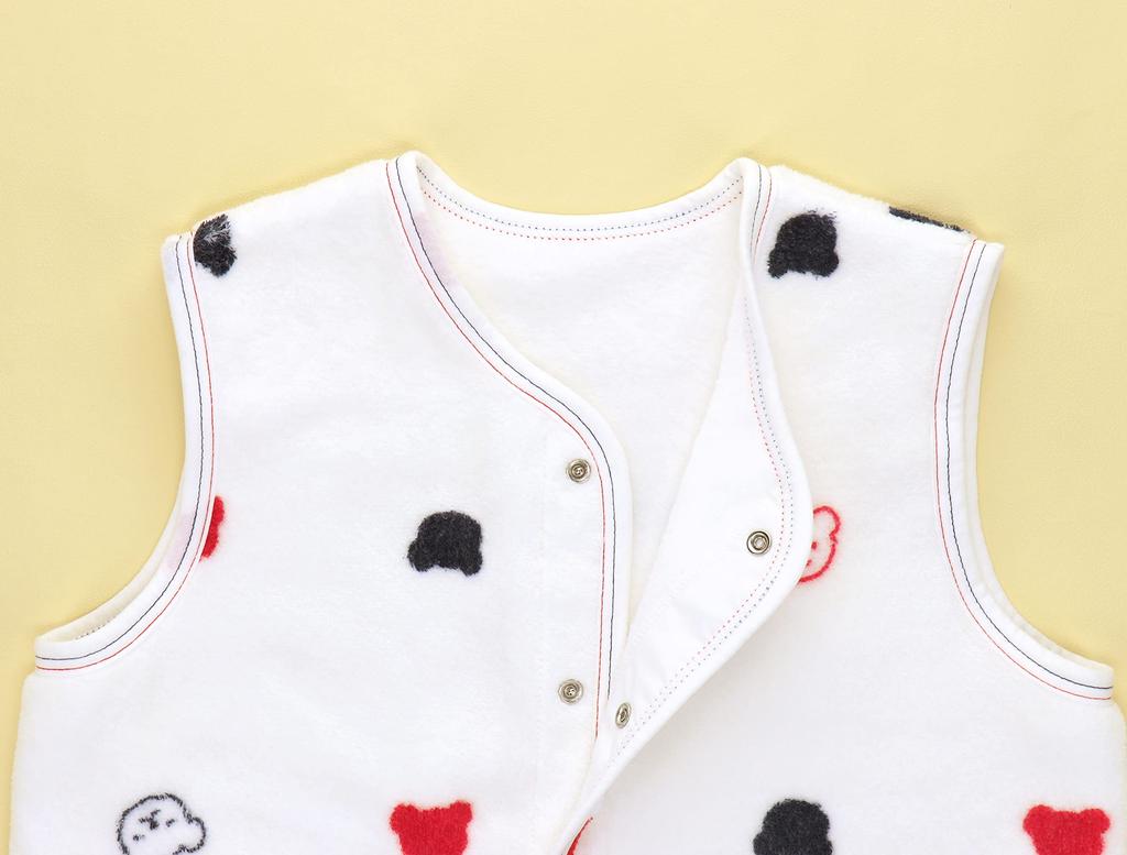 Akachan no Shiro Jahre Hergestellt in Japan Zwei-Wege-Schlafanzug, 0-2 Jahre alt, Dreifarbig,