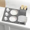 Silicone Dish Drying Mat Heat-resistant Sink Dish Organizer Durable Dish Drying Rack  Kitchen