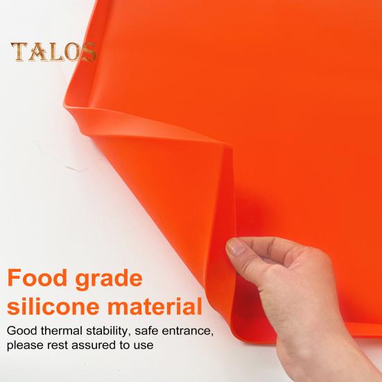 Hitzebeständige Silikon-Grillmatte, rutschfeste Camping-Grillschutzunterlage, feuerfestes, rostfreies Design für das Grillen im Freien