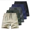 Men's Quick-Dry Bermuda Sports Shorts - Grey Label Lightning Style for Summer, Basketball, and Beach