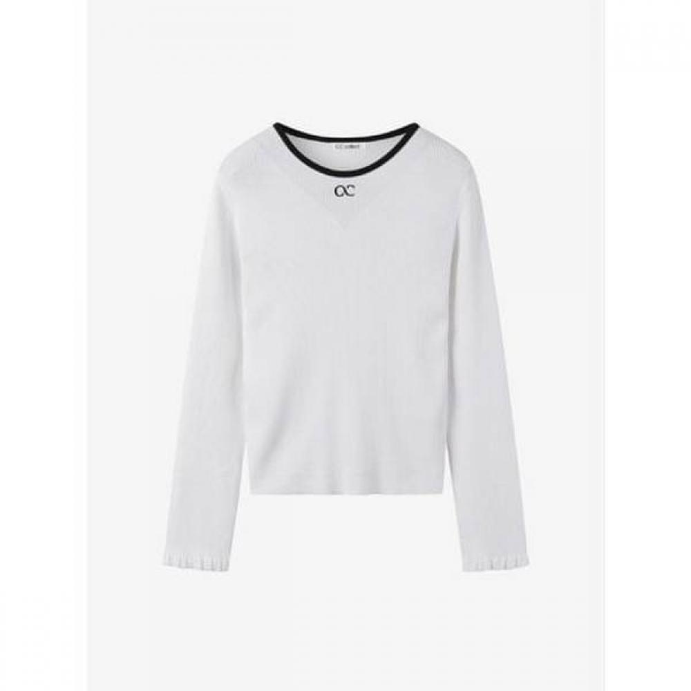 Cc Collect Piping Rib Knit Pullover  C261ksk001 