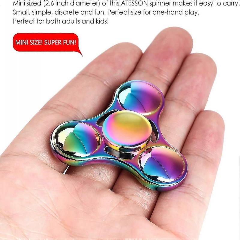 Fidget Spinner Toy, Stainless Steel Bearing, High Speed Spins, Metal Hand Spinner