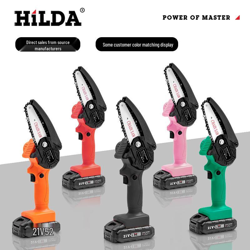 Rechargeable One-Handed Mini Electric Chainsaw for Woodworking and Gardening with Lithium Battery