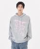 Angel Cupid Graphic Sweat Hoodie - M/Grey