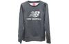 Crew Neck Comfortable Letter Casual Fleece Lined Long Sleeved Sweatshirt Women's Gray AWT83566-HC