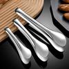 Stainless Steel Serving Tongs Non-Slip Ergonomic Food Tongs for BBQ Buffet Kitchen Rust-Resistant Dishwasher Safe Versatile Clips for Steak Bread Ice