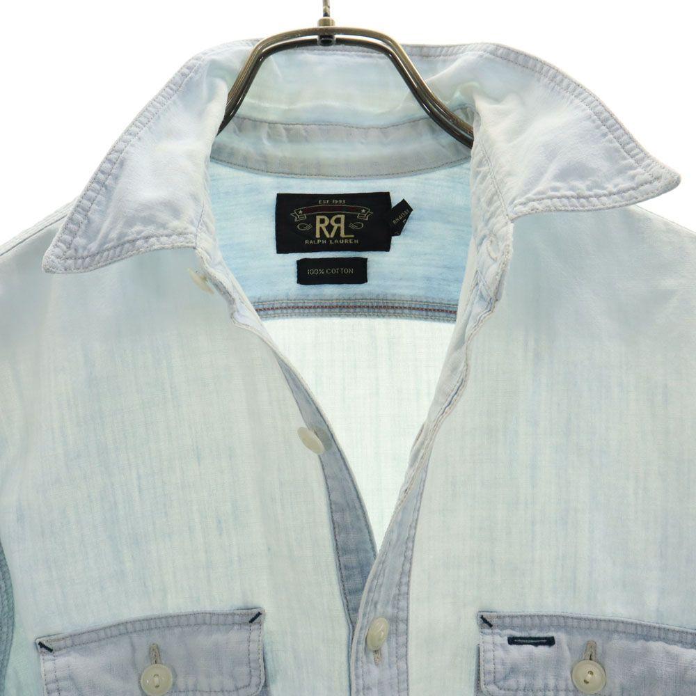 RRL Long Sleeve Shirt XS Blue RALPH LAUREN Men's Used