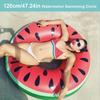 Swimming Rings Float for Party Lake Beach Inflatable Watermelon Pool Floats Summer Outdoor Fun Cute Watermelon for Kids Adults