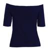 Fashion off-Shoulder T-shirt for Women 2025 New Arrival Summer Inner Match Sexy Elegant Slim Looking Tops Bottoming Shirt Fashion