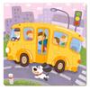 Zestaw Puzzli Edukacyjnych Transport 4W1 - Cztery Układanki Dla Dzieci Rozwijające Umiejętności Poznawcze I Manualne