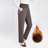 Middle-aged Women's Pants, Mother's Winter Pants, Middle-aged Women's Cotton Pants, Grandma's Straight Trousers, Warm and Velvet To Keep Warm