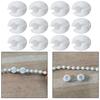 20Pcs Blind Beads Chain Crimp Stops for Roller Shade Applicable Beads Diameter 4mm Plastic Curtain Beaded Chain Stoppers