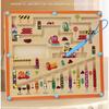 Children Wooden Magnetic Color and Number Maze Learning Education Toys Color Matching Montessori Toys Wooden Toys Gift for Kids