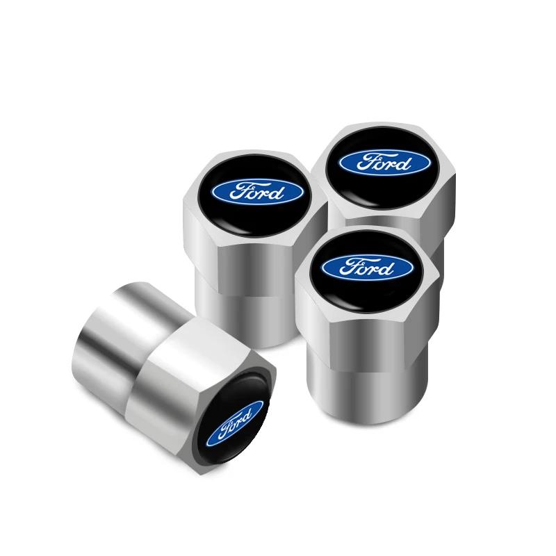 4Pcs 3D Aluminum Alloy Car Wheel Tire Air Valve Dust Caps For Ford MAX Ranger Focus Fiesta Mondeo Kuga Mustang Escort KA Ranger CVY1