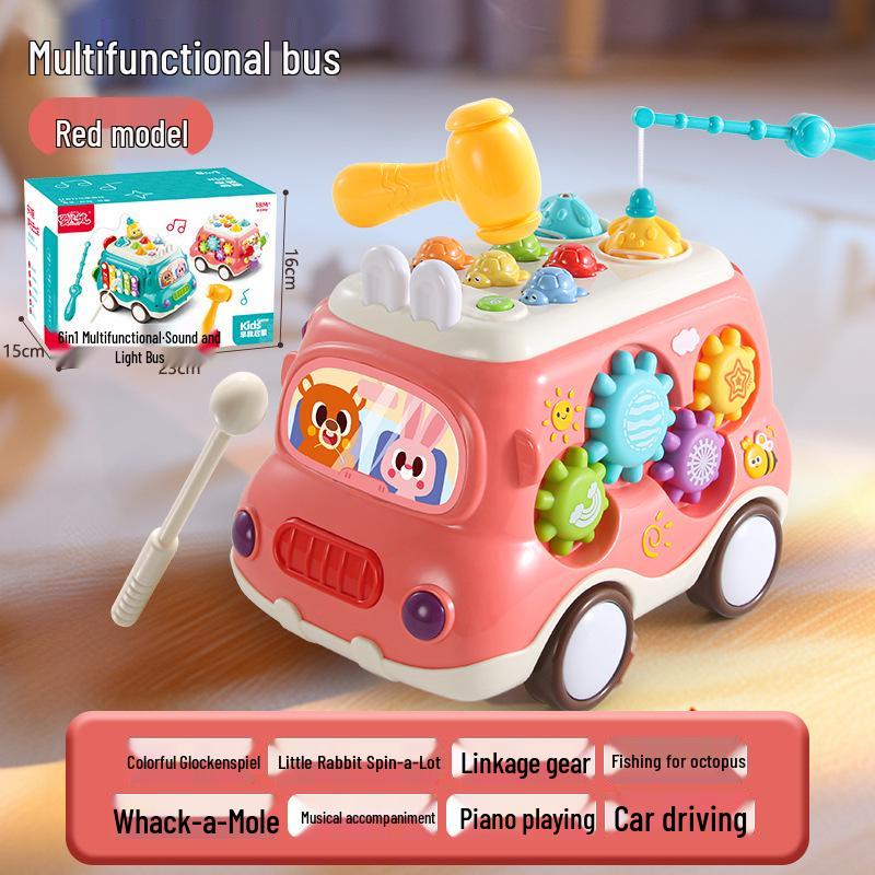 

Multifunctional Musical Bus: Early Education Hand-Knock Piano & Parent-Child Interactive Toy