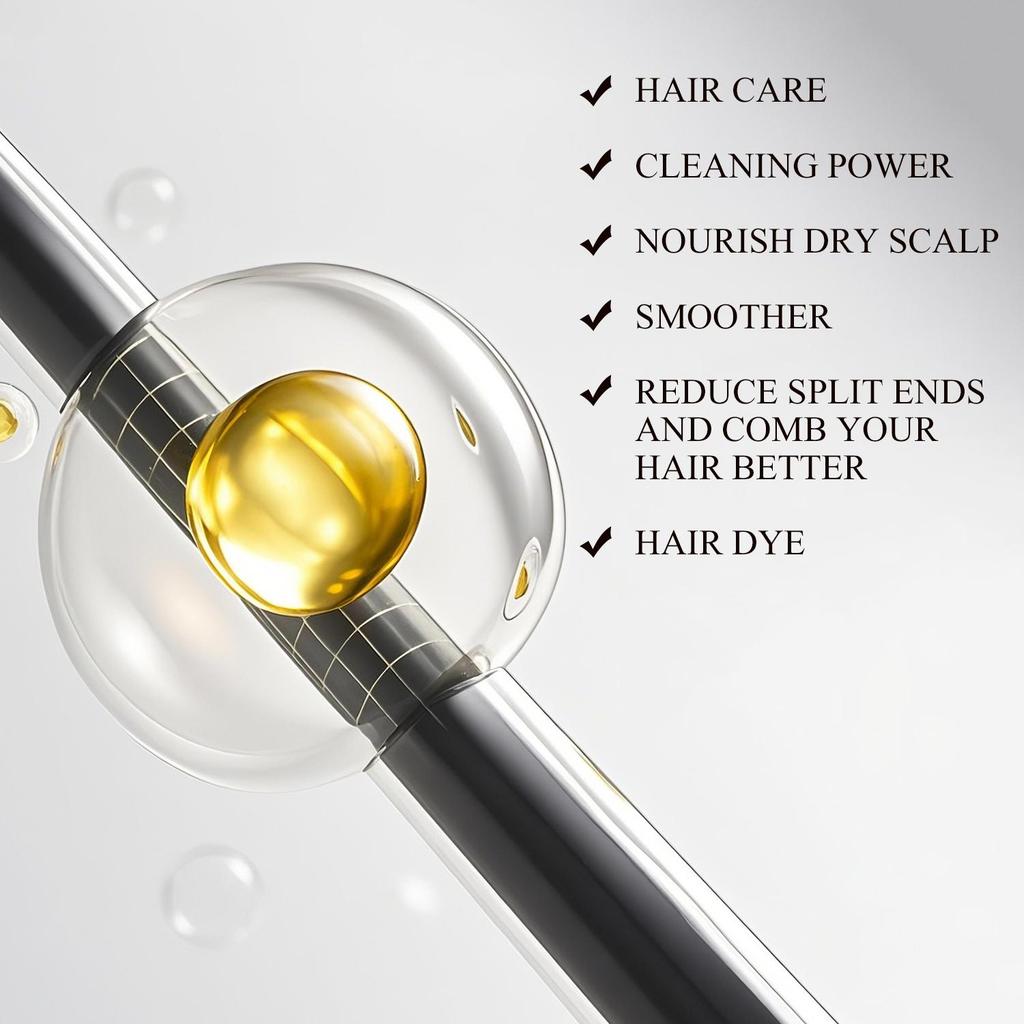 Ginger Hair Dye Shampoo - Deep Cleaning and Moisturizing Hair, Reduce Split Ends and Hair Breakage, Strengthen & Nourish Hair,200ml